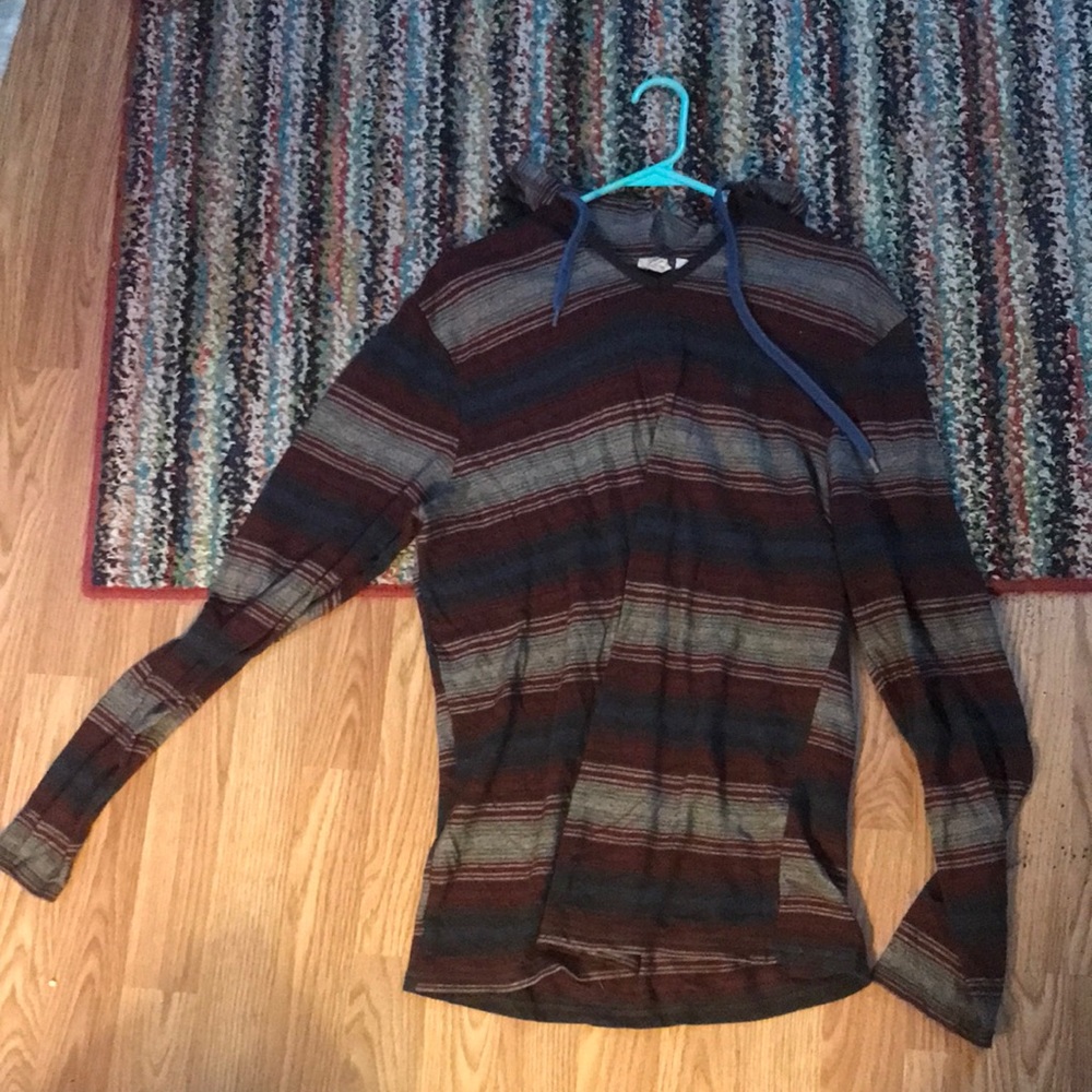 Vans long sleeve hooded shirt